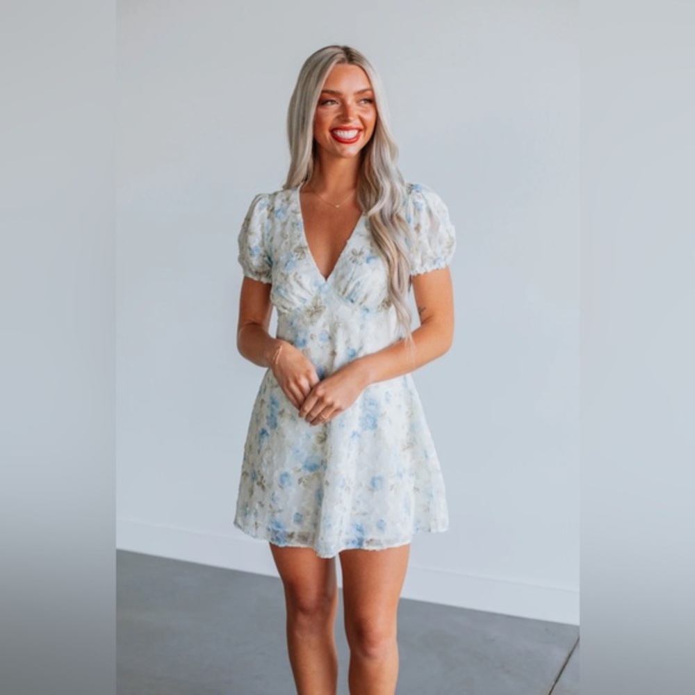 Worn Once - Leah Mini Floral Dress - Small